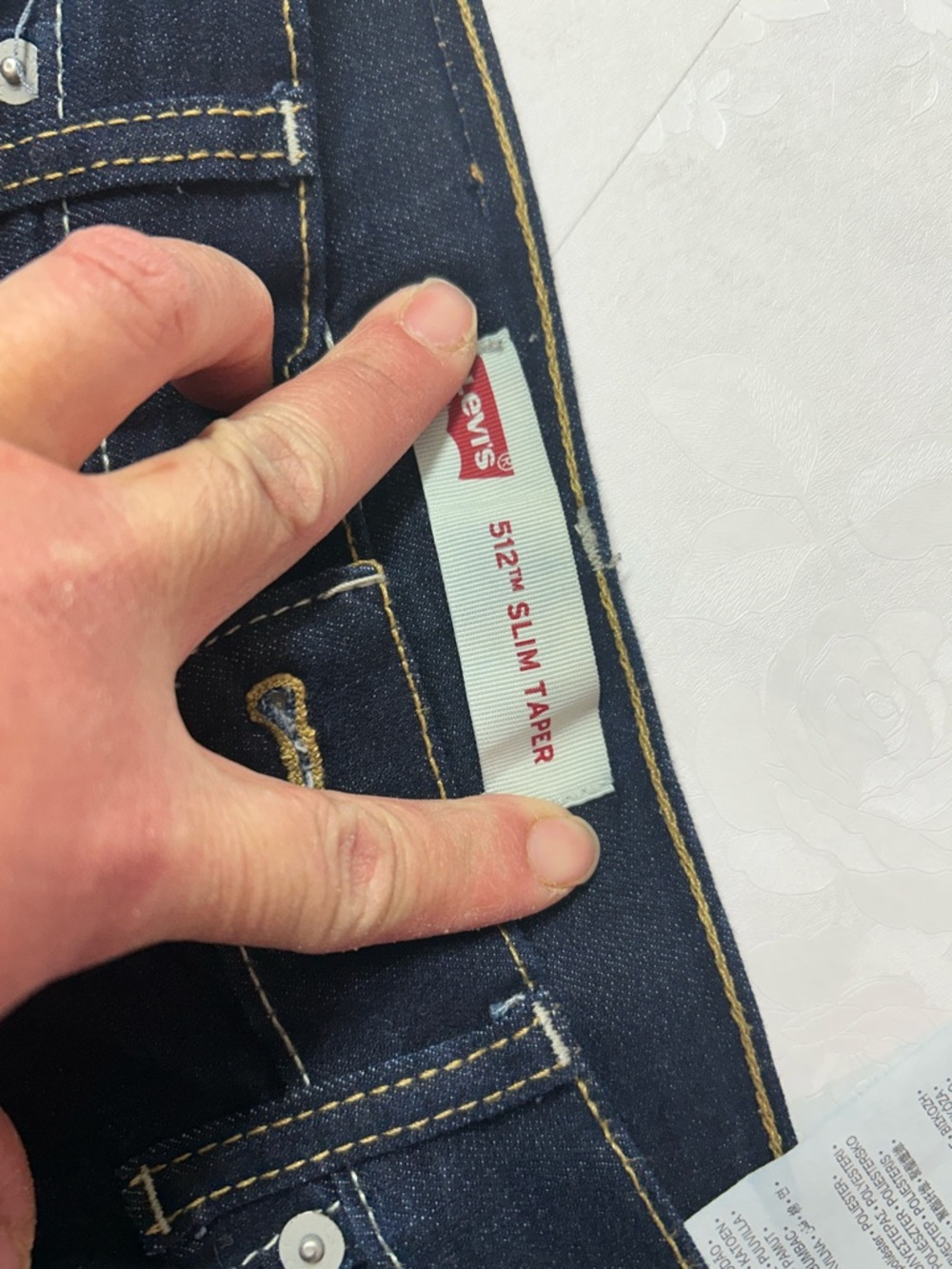 Levi's Kids Dark Indigo Straight Leg Jeans - Picture 5 of 5